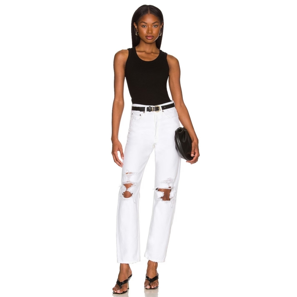 Agolde | 90's Mid Rise Loose Distressed Jeans in Vanish Size 31 - Picture 1 of 11